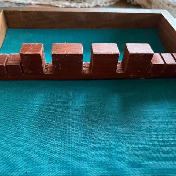 Reed & Barton MCM Studio Stainless Flatware Wooden Tray - Picture 4 of 7